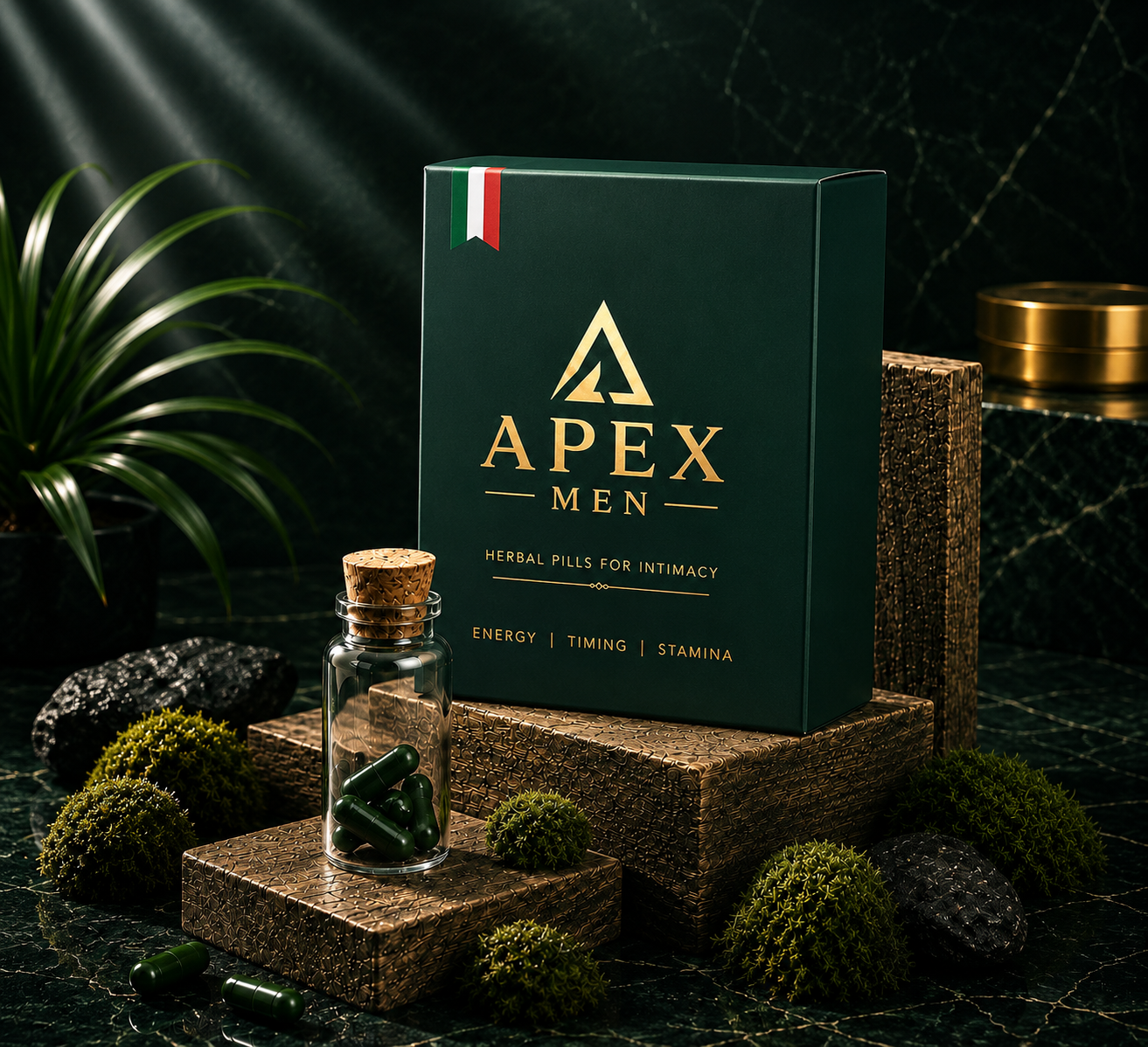 APEX MEN Premium Performance Formula – Men's Vitality & Stamina Support (6 Capsules)