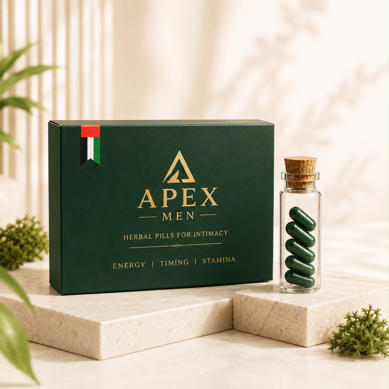 APEX MEN Premium Performance Formula – Men's Vitality & Stamina Support (6 Capsules)